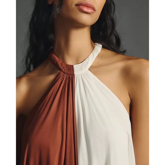 Let Me Be Colourblock Halter Maxi Dress - Picture 5 of 5